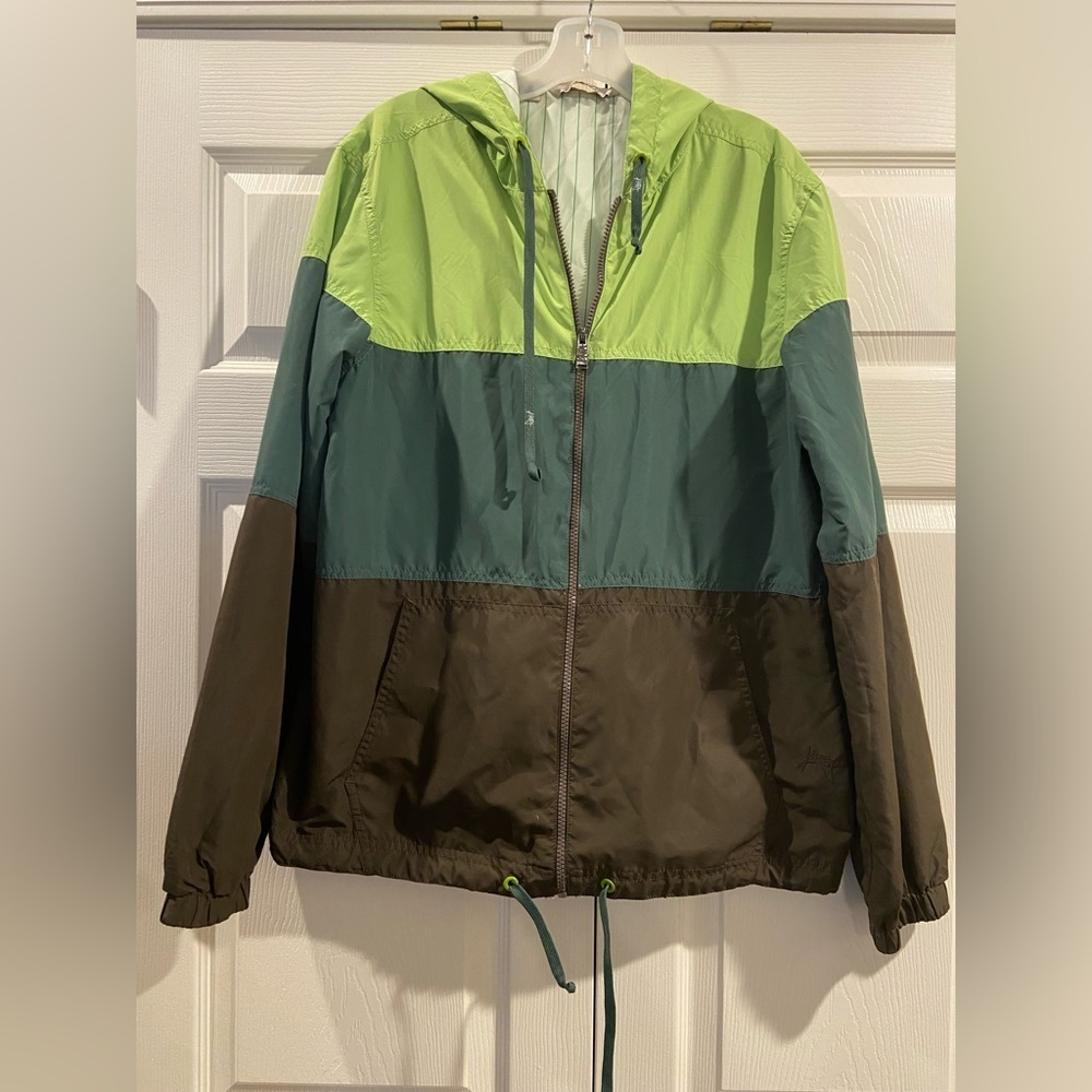 KIRRA Hooded LINED Wind Breaker Full Zip - size Medium